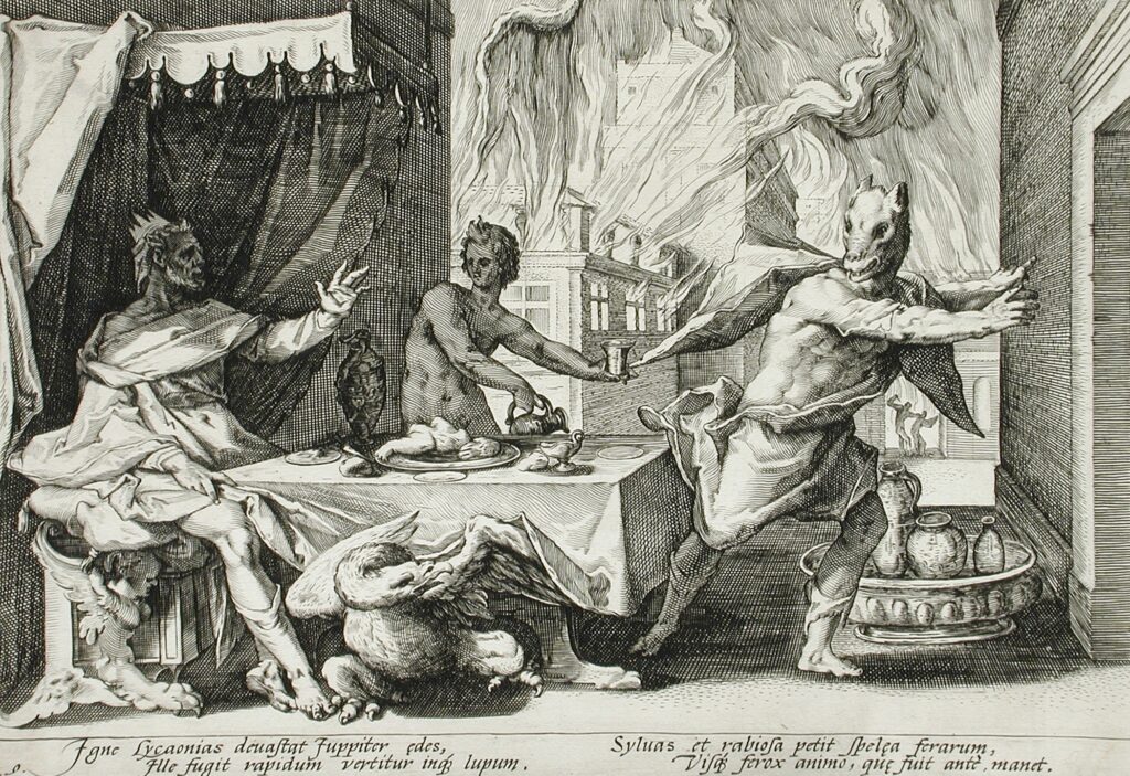 König Lykaon von Hendrick Goltzius, 1589